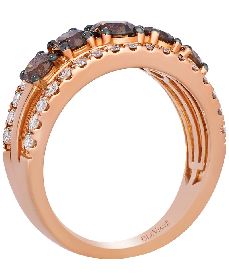 Le Vian Chocolate Diamond (1.27 ct. t.w.) & Nude Diamond (0.71 ct. t.w.) Ring in 14k Strawberry Gold