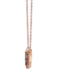 Le Vian Chocolate Diamond (0.60 ct. t.w.) & Nude Diamond (0.19 ct. t.w.) Adjustable Necklace in 14k Strawberry Gold