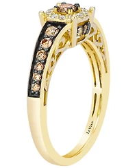 Le Vian Chocolate Diamond (0.41 ct. t.w.) & Vanilla Diamond (0.09 ct. t.w.) Ring in 14k Honey Gold