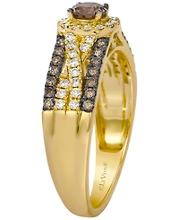 Le Vian Chocolate Diamond (0.66 ct. t.w.) & Nude Diamond (0.24 ct. t.w.) Ring in 14k Honey Gold