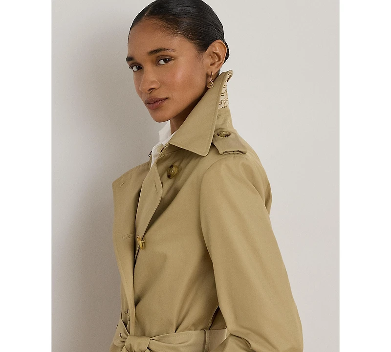 Lauren Ralph Women's Short Belted Trench Coat