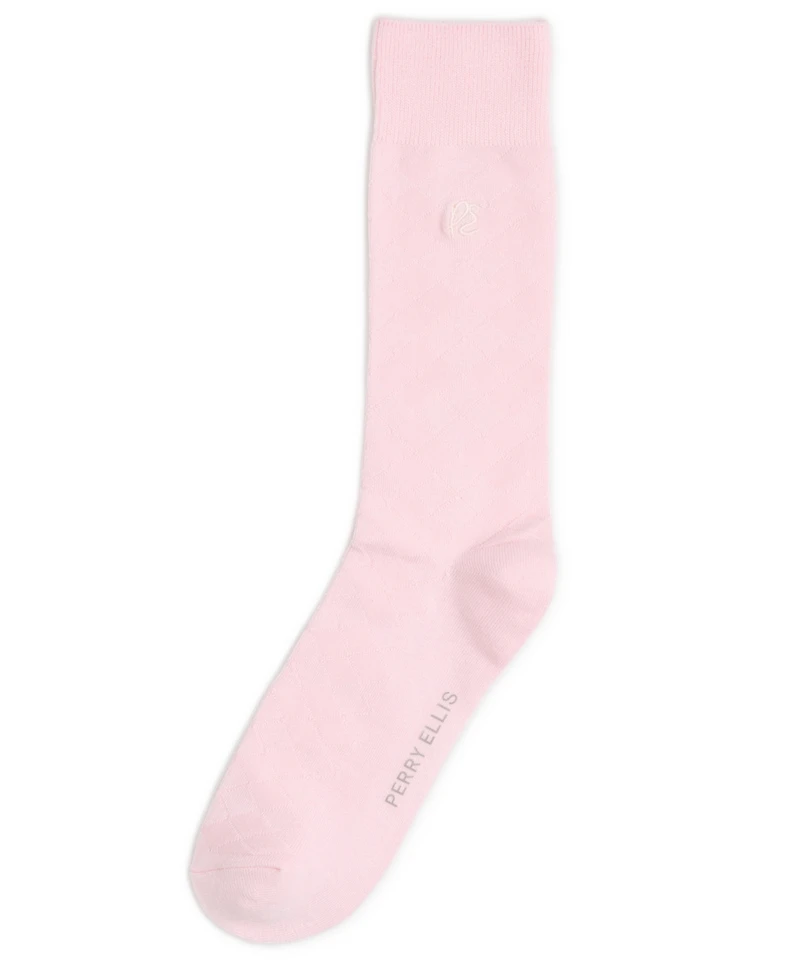 Perry Ellis Portfolio Men's Diamond Stitch Socks - 1 pk.
