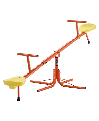 Sugift Kids Seesaw with 4-Prong Base & 360° Swivel Motion