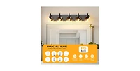 Flynama Vanity Lights With 4 Led Bulbs For Bathroom Lighting