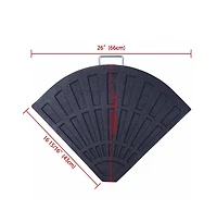 Yescom 2pcs 26.5 lbs Fan Shaped Base Stand Holder Weight For Outdoor Patio Umbrella
