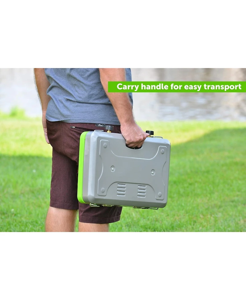 Aofar Vt-101 2-Burner Portable Camping Stove Grill, Great for Outdoor Cooking, Backpacking, Compatible with 1LB Propane Gas Bottle