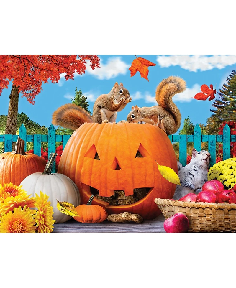 SunsOut Fall Feast 500 piece Jigsaw Puzzle for Adults Halloween