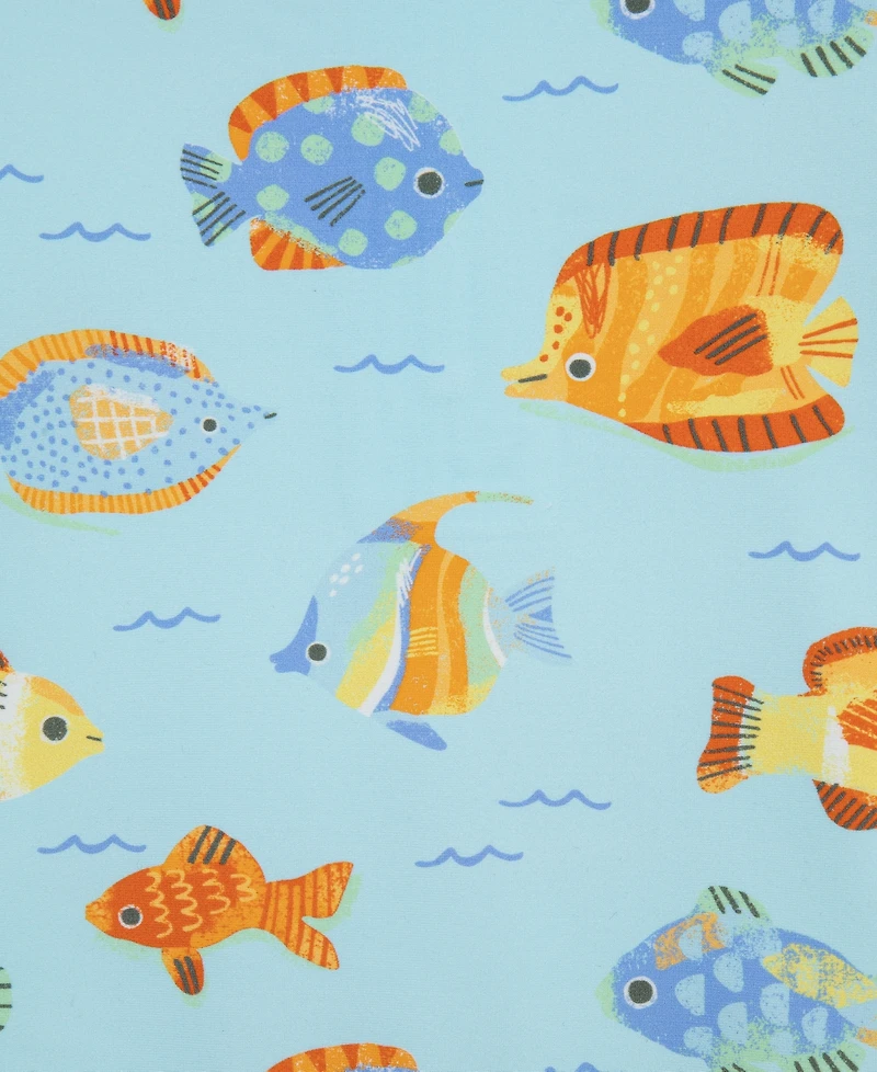 Little Me Baby Boys' Fish Print Long-Sleeve Rash Guard Suit