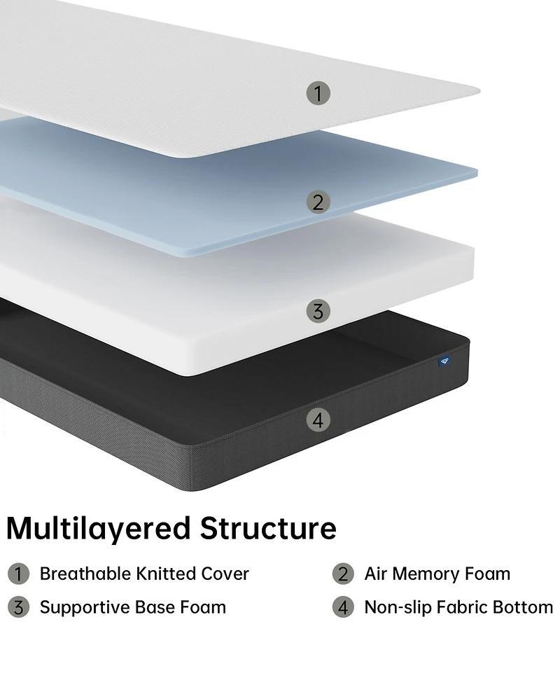 Spring Air Foam 8" Firm Tight Top Mattress, Twin Xl