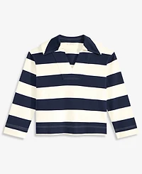 On 34th Women's Striped Interlock Knit Sailor Collar Top, Macy's Exclusive