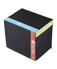 Sugift 3-in-1 Plyo Jump Box 16/14/12" Soft Cotton Agility Training Box