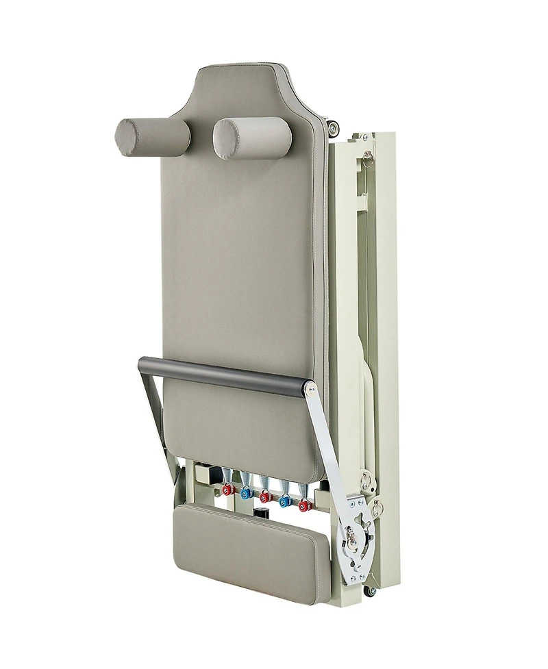 Sugfit Foldable Pilates Reformer Home Gym Workout Machine with Dual Resistance 400 Lb