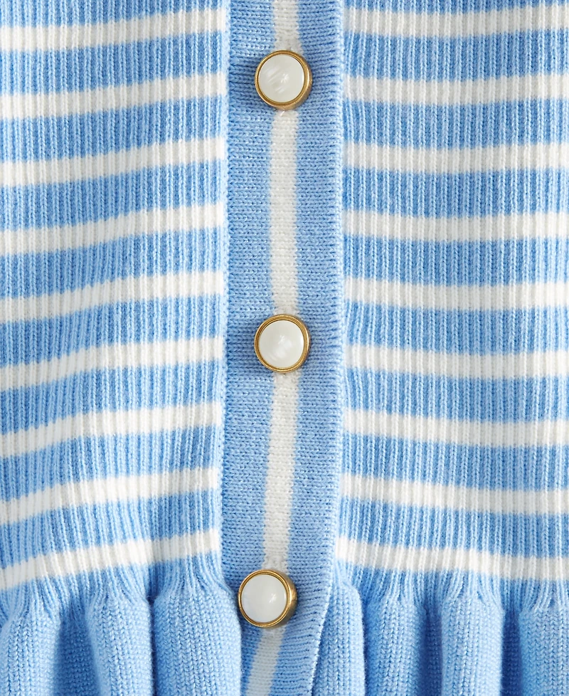 On 34th Women's Short-Sleeve Ruffle-Trim Collared Cardigan, Macy's Exclusive