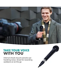 Movo Hv-M5 Dynamic Xlr Cardioid Vocal Microphone with Internal Shockmount and Windscreen