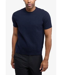 X Ray Men's Xray Crew Rib Neck Checkered Sweater