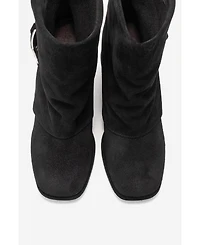 Forever & Always Shoes Women's Lore Leather Block Heel Boot