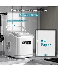 Cowsar Countertop Ice Maker, 26-Lb./Day, Self-Cleaning