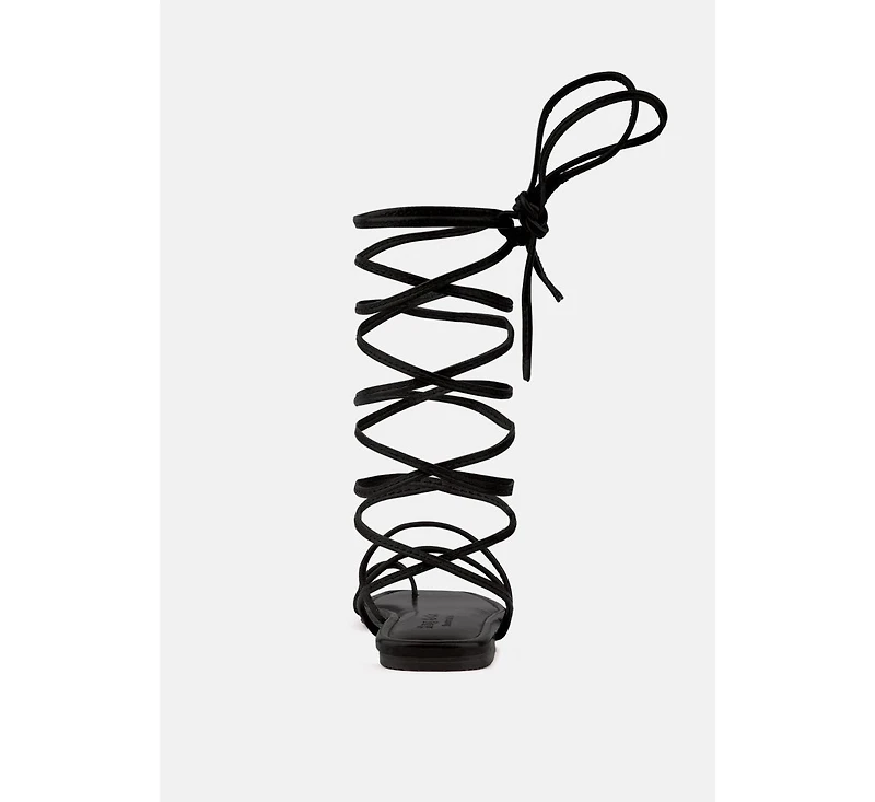 Amatha Womens Essential Toe Ring Summer Leather Flats