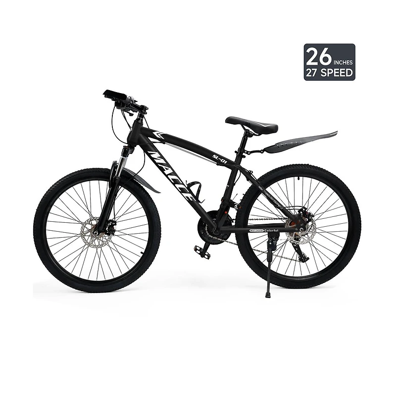 Artudatech -Inch 27-Speed Mountain Bike with Lock-Out Fork & Dual Disc Brakes for Versatile Riding