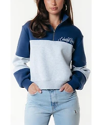 Colourful Rebel Women's Colourblock Zip Sweat