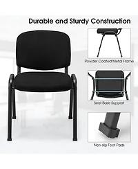 Ecooso Office Chair with Metal Frame and Padded Cushions for Conference Room