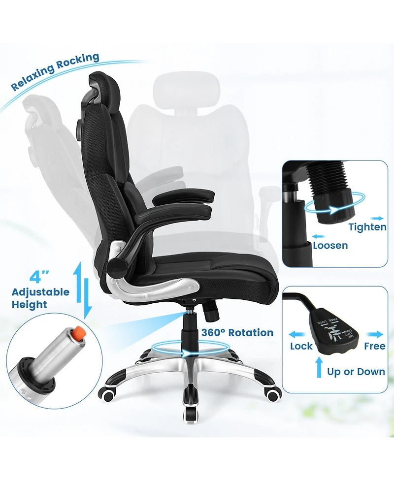 Ecooso Kneading Massage Office Chair with Adjustable Headrest