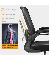 Ecooso Height Adjustable Drafting Chair with Flip Up Arms for Home Office