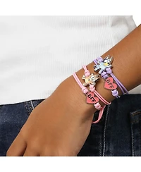 Bluey Adjustable Friendship Bracelet Set, Heart Charm, 4-Pack