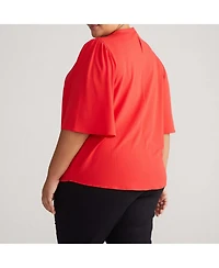 Universal Standard Women's Crepe Jersey Capelet Blouse