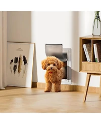 Cozito Metal Frame Wall-Entry Pet Door with 3-Flap System, Small, White