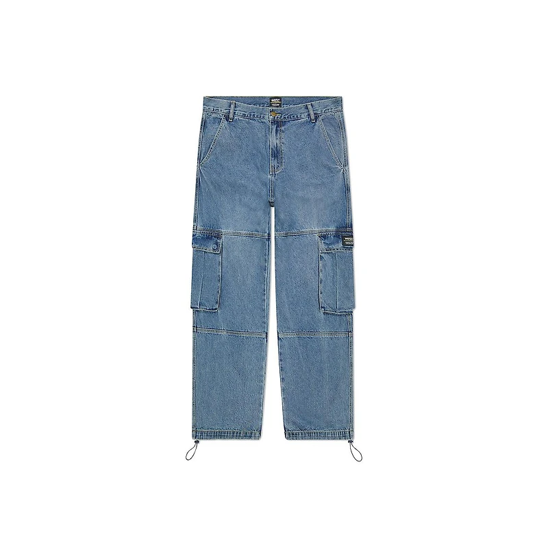 WeSC Men's Baggy Denim Cargo Pants
