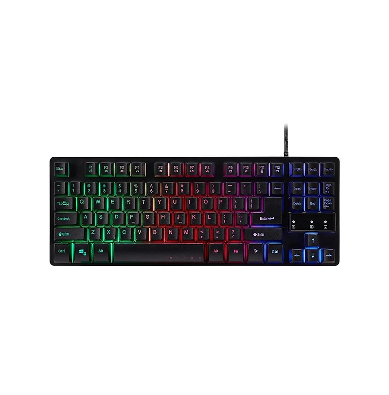 Gaming Keyboard and Mouse Combo Wired Rgb Backlit Quiet Keys 4200 Dpi Adjustable Sensor