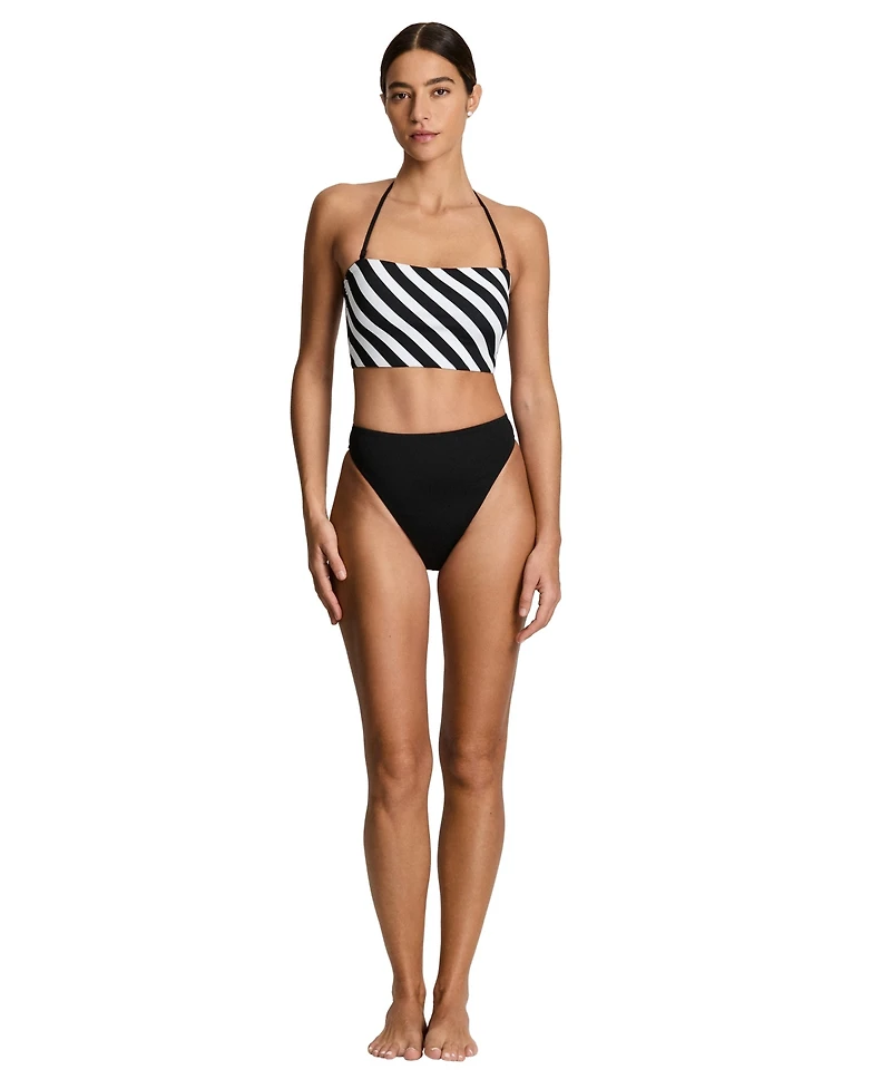 Lauren Ralph Women's Longline Bandeau Swimsuit Bra