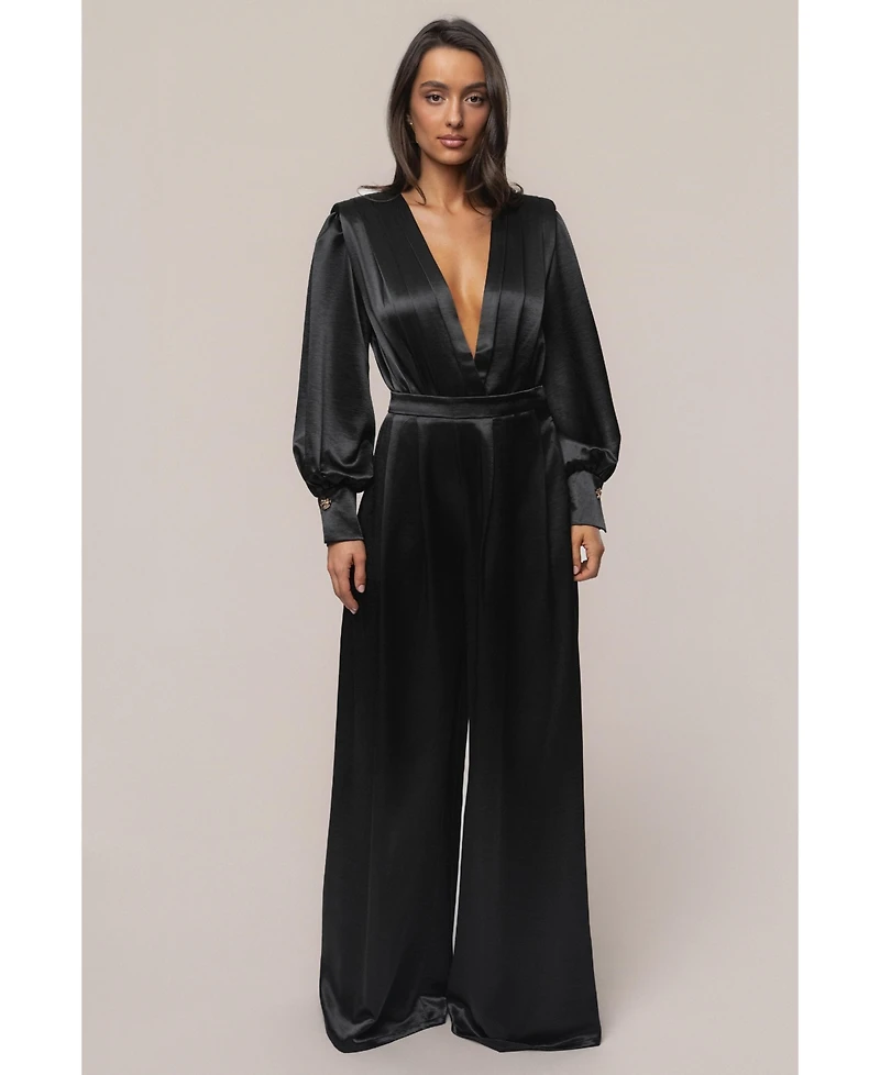 Jluxlabel Women's Satin Radiance Bodysuit.