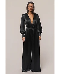 Jluxlabel Women's Satin Radiance Bodysuit.