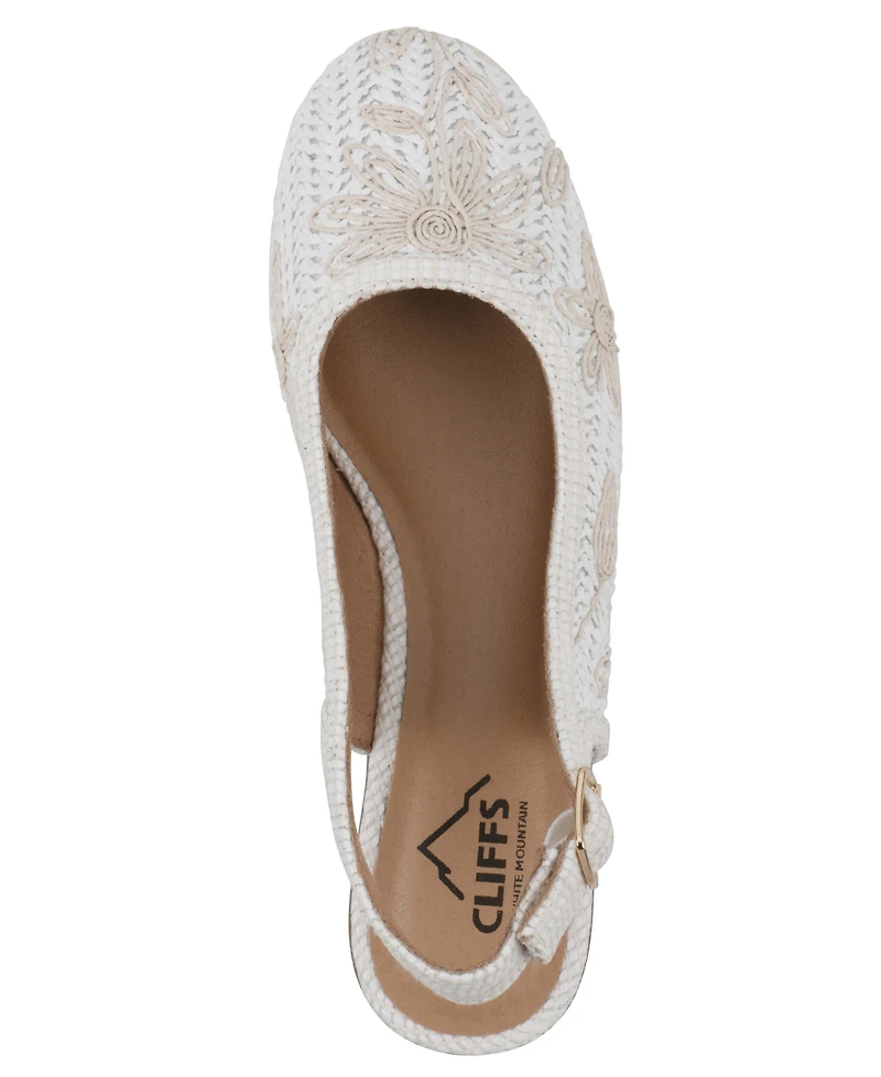 Cliffs by White Mountain Women's Boris Slingback Wedges