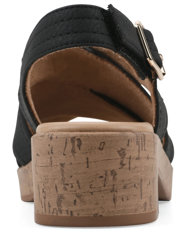 Cliffs by White Mountain Women's Finlee Block Heel Sandals