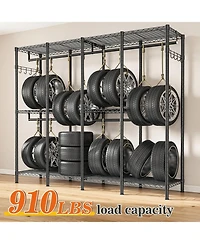 Raybee Clothes Rack Heavy Duty Clothing Racks for Hanging Clothes Loads 1100LBS, Garment Rack Freestanding for Bedroom