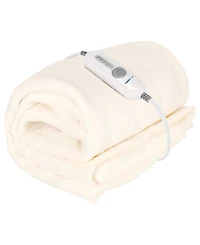 Therapedic 50x60 inch Ivory Heated Blanket