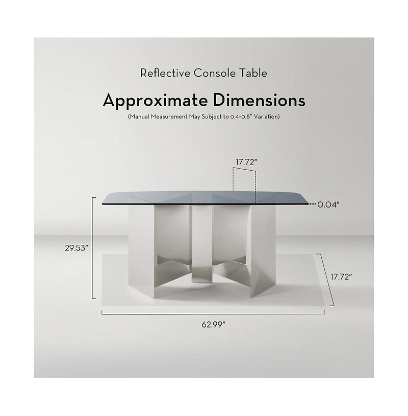 Z Gallerie Reflective Console Table