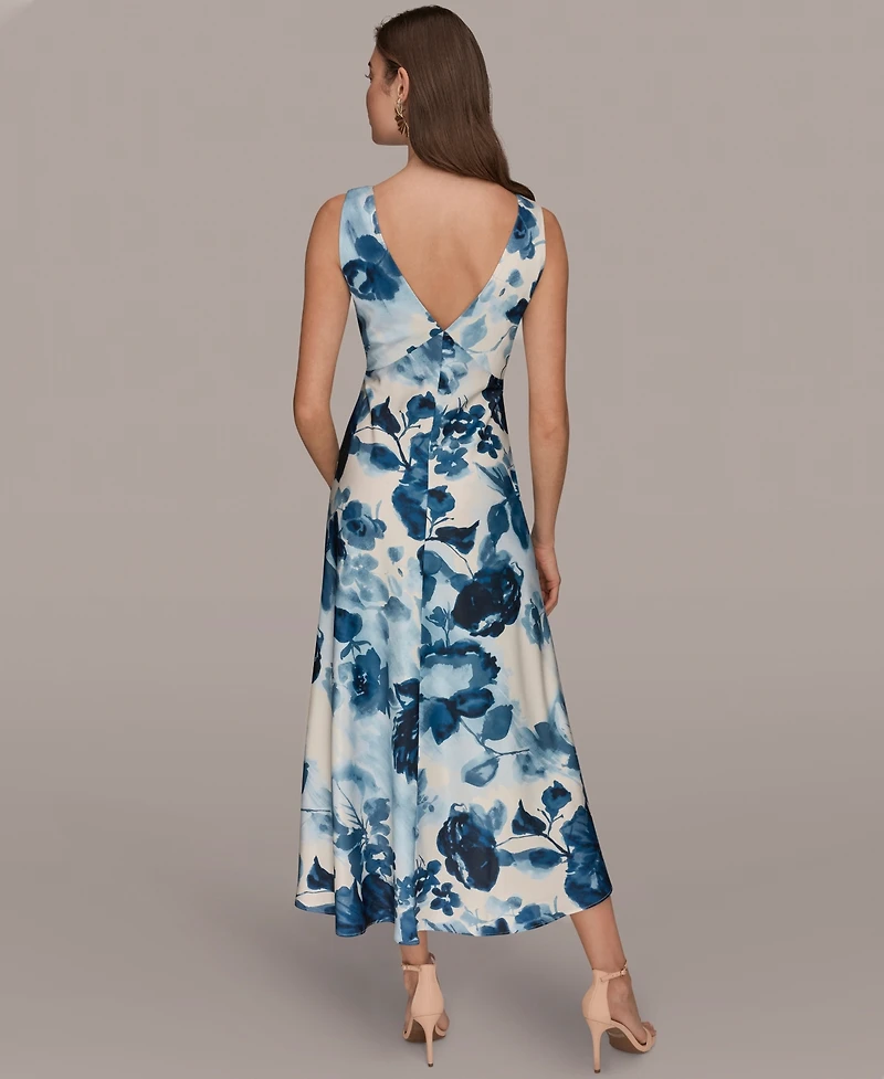 Donna Karan New York Women's V-Neck Midi Dress