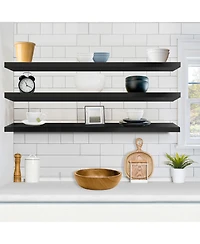 Sorbus 3 Pack 55 Inch Wall Mounted Floating Shelves - for Bathroom, Decor Bedroom, Kitchen, Living Room, Book Storage