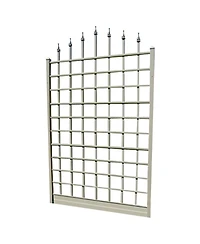 Dura-Trel Inc Dura-Trel Winchester 57 x 95 Inch Pvc Vinyl Outdoor Garden Patio Trellis, White