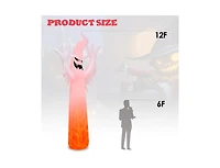 Mondawe 12 ft Halloween Inflatable Decoration with Built-in Led Lights