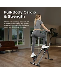 Sunny Health & Fitness Foldable Smart Cardio Step Climber