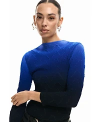 Desigual Women's Gradient texture blouse