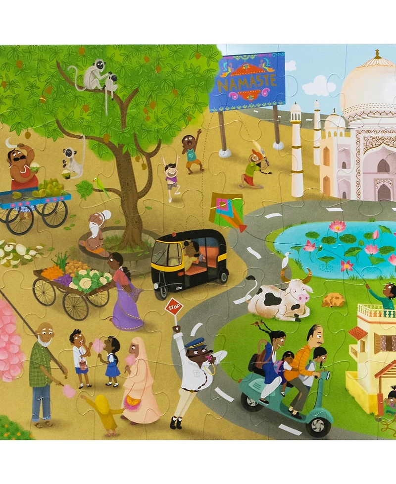 Kulture Khazana Namaste India: Floor Puzzle - 51 pcs
