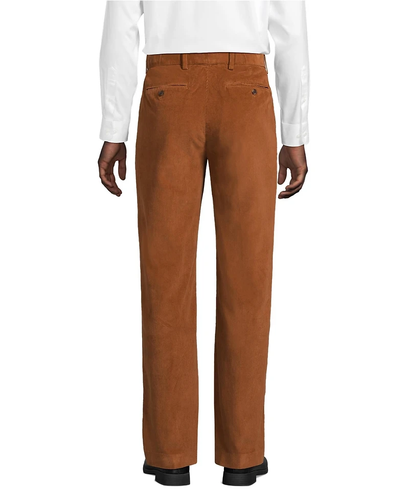 Lands' End Men's Corduroy Comfort Waist Classic Fit Plain Front Pant