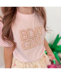 Sweet Wink Baby Girls Pearl BDay Patch Short Sleeve T-Shirt
