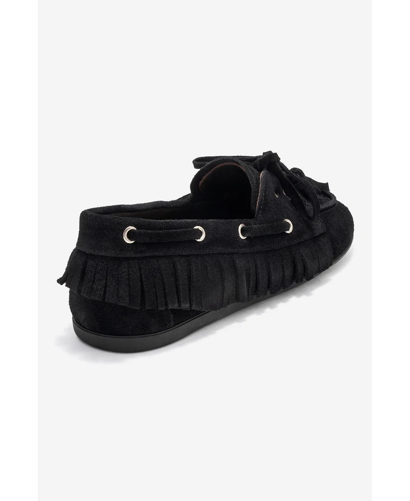 Forever & Always Shoes Fenora Leather Tassel Loafer (Women)